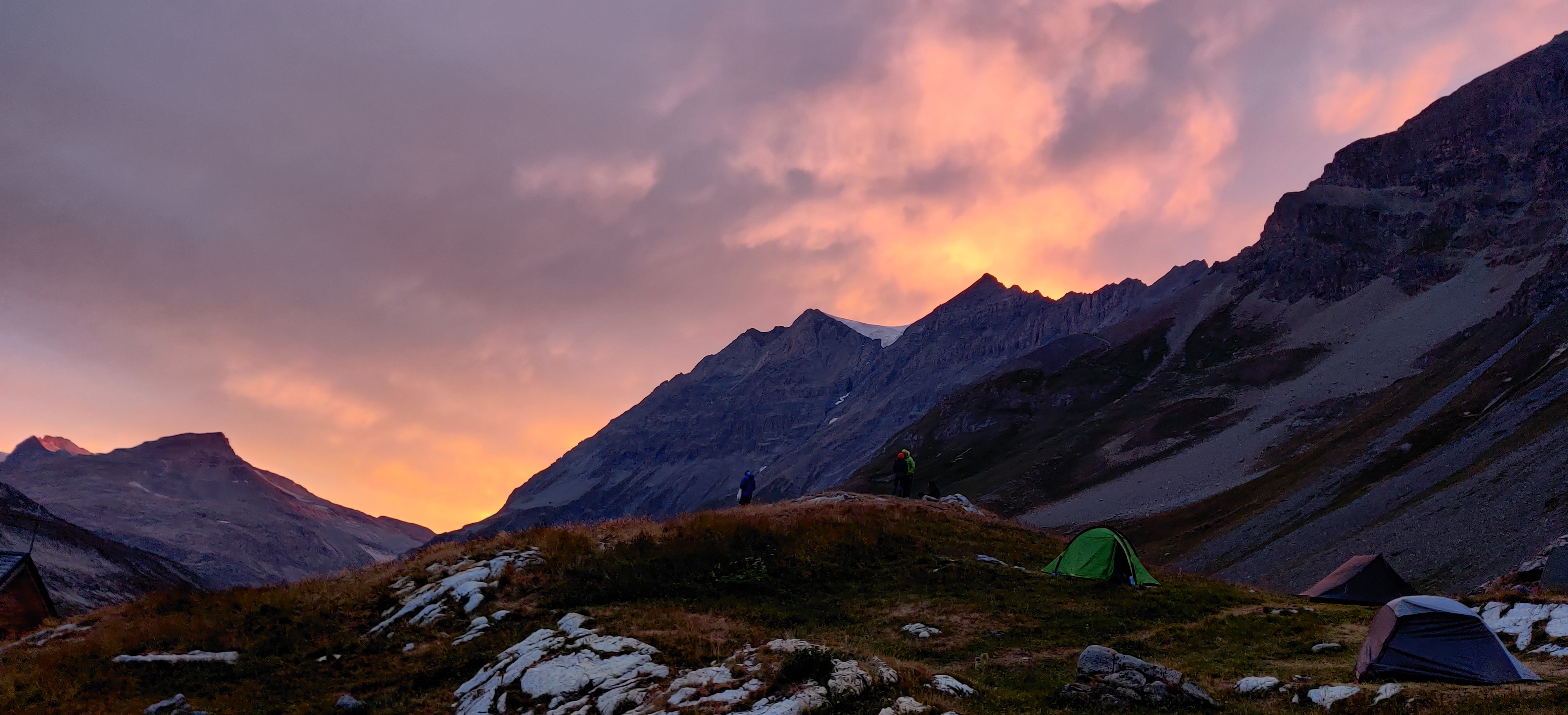 Paysage de montagne enneigée